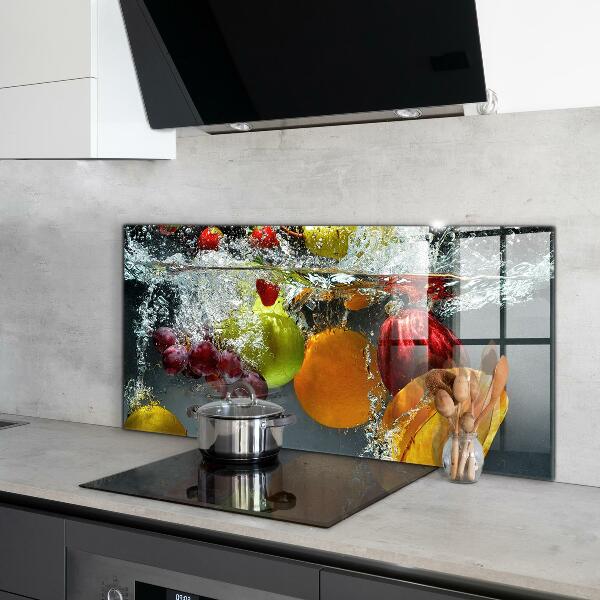 Kitchen wall panels Juicy fruit lemonade