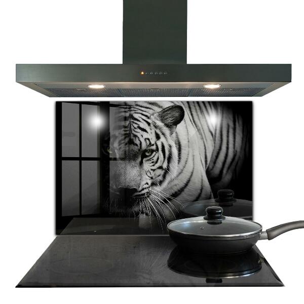 Kitchen wall panels White siberian tiger