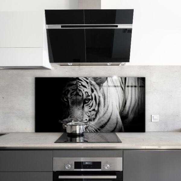 Kitchen wall panels White siberian tiger