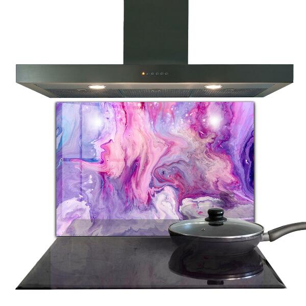 Kitchen splashback Pink abstraction