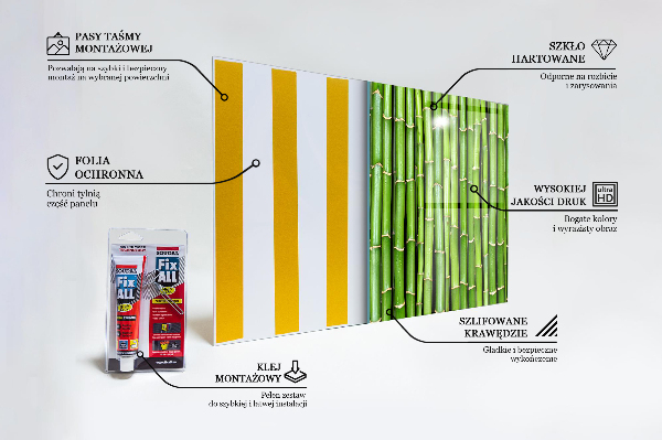 Kitchen wall panels Asian bamboo