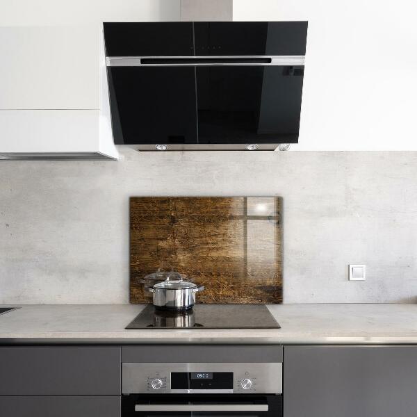 Oven splashback Dark oak wood