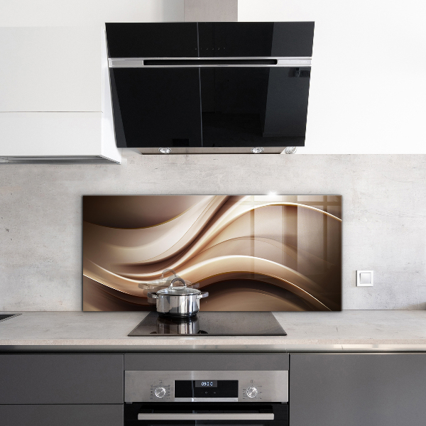 Kitchen wall panels Energy wave abstraction