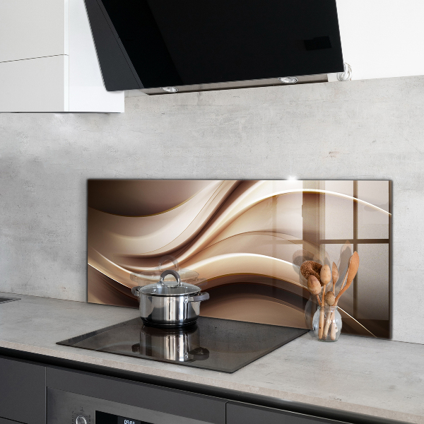 Kitchen wall panels Energy wave abstraction