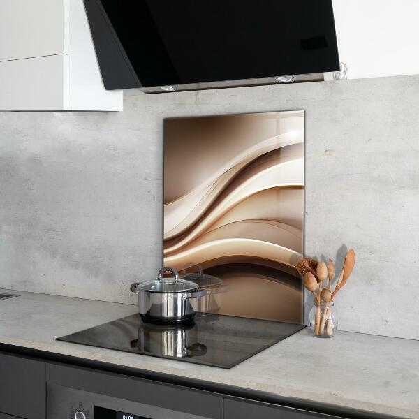 Kitchen wall panels Energy wave abstraction