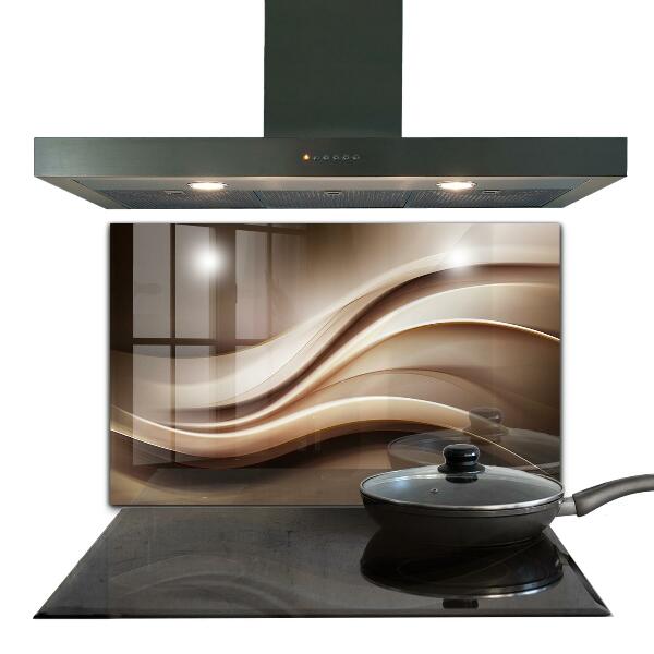 Kitchen wall panels Energy wave abstraction