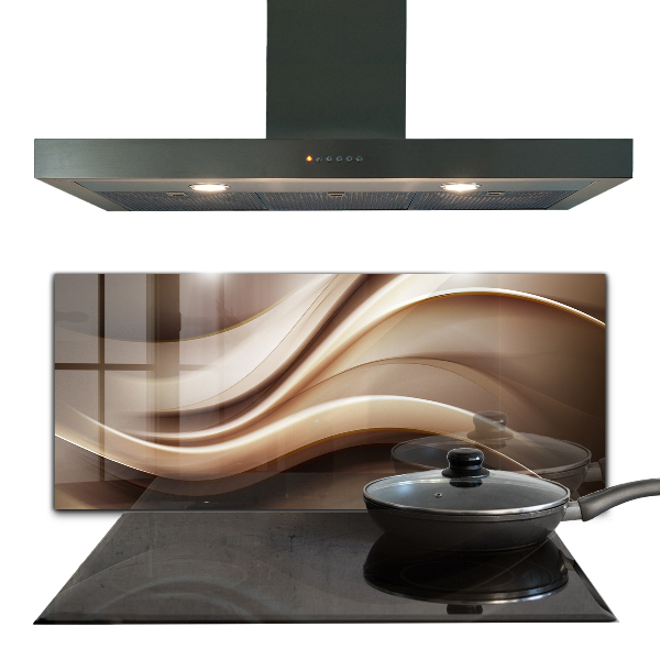 Kitchen wall panels Energy wave abstraction