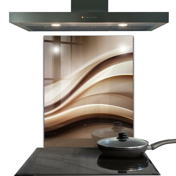 Kitchen wall panels Energy wave abstraction