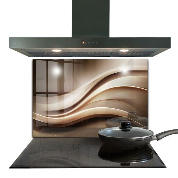 Kitchen wall panels Energy wave abstraction