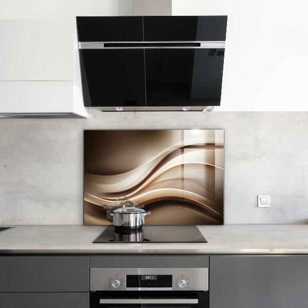 Kitchen wall panels Energy wave abstraction