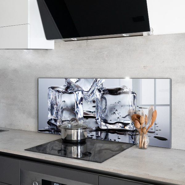 Kitchen wall panels Ice cubes refreshment