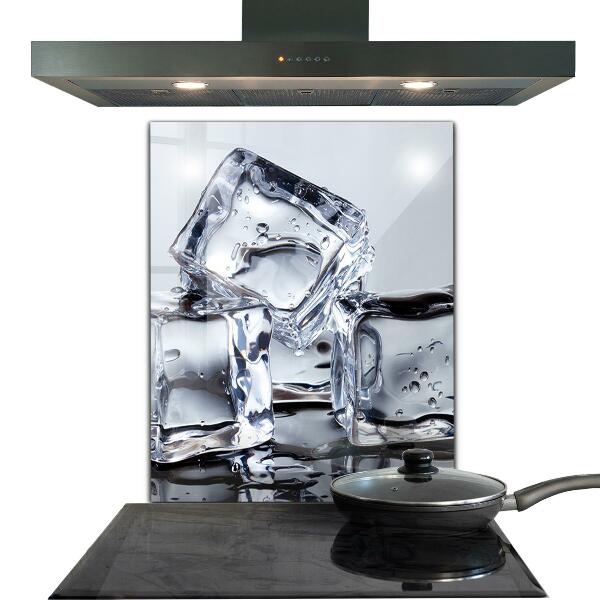 Kitchen wall panels Ice cubes refreshment
