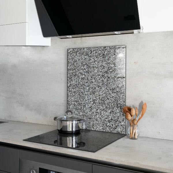 Kitchen glass panel Granite natural stone