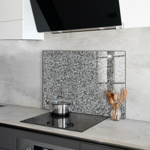 Kitchen glass panel Granite natural stone