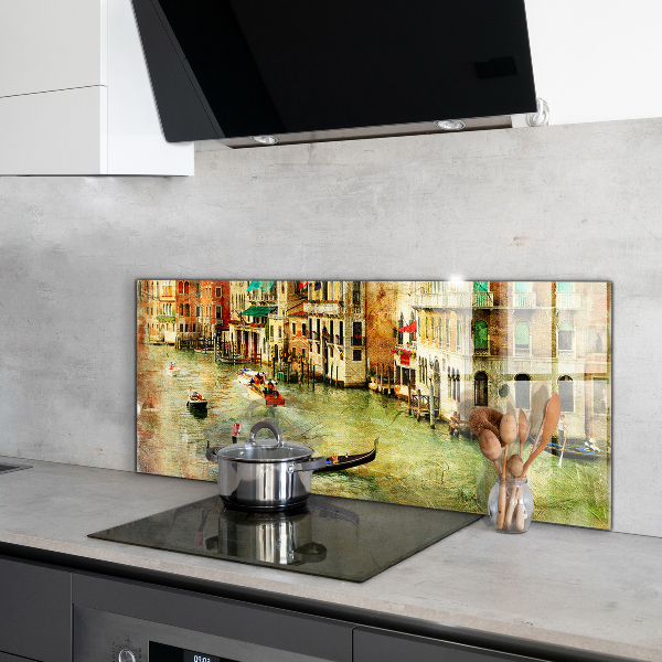 Kitchen wall panels Italy venice vintage picture