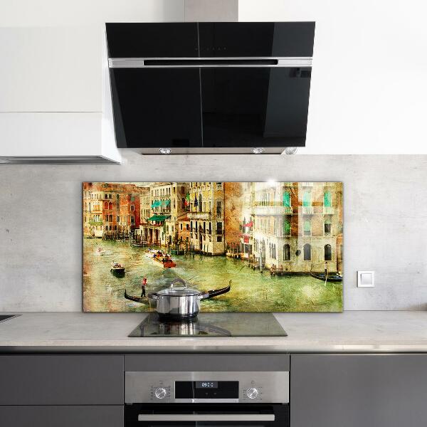 Kitchen wall panels Italy venice vintage picture