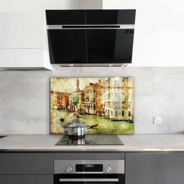 Kitchen wall panels Italy venice vintage picture