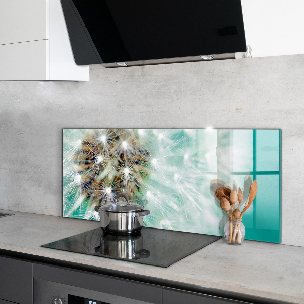 Kitchen wall panels Dandelion in the wind plant
