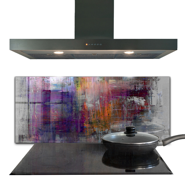 Kitchen wall panels Abstract painting