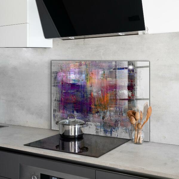 Kitchen wall panels Abstract painting