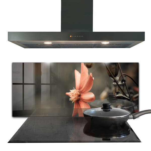 Kitchen wall panels Vintage flower bud