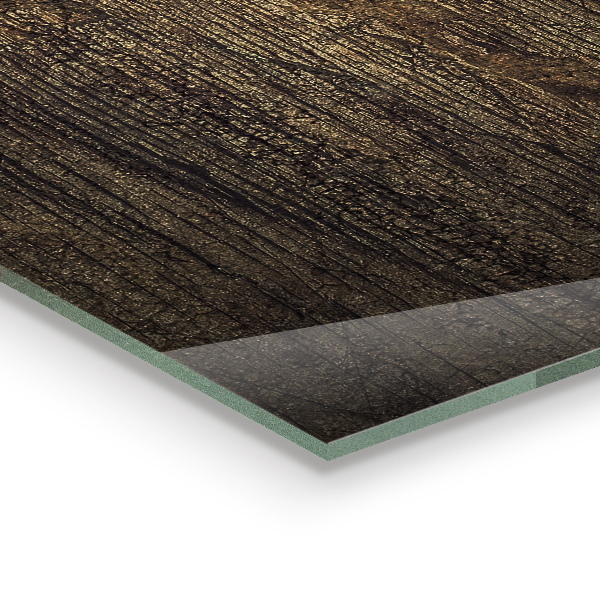 Kitchen glass panel Retro wood texture