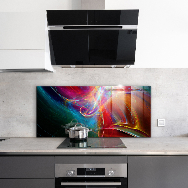 Kitchen wall panels Abstract vibrating energy
