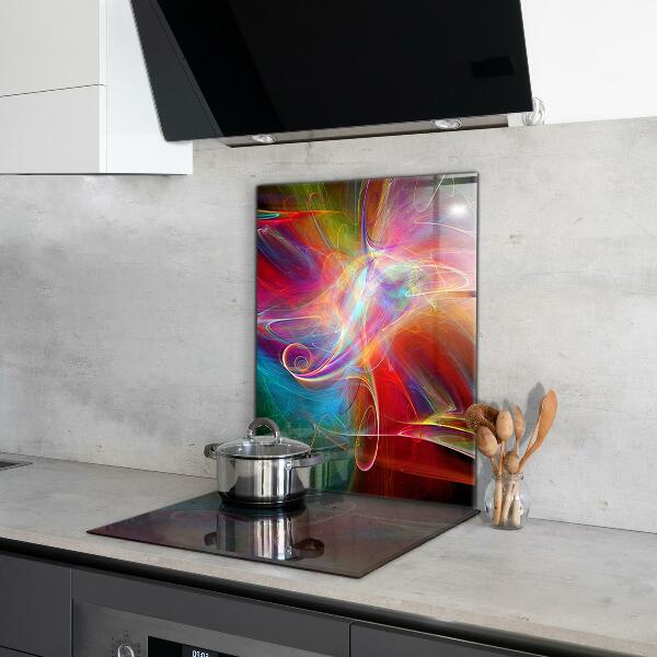 Kitchen wall panels Abstract vibrating energy