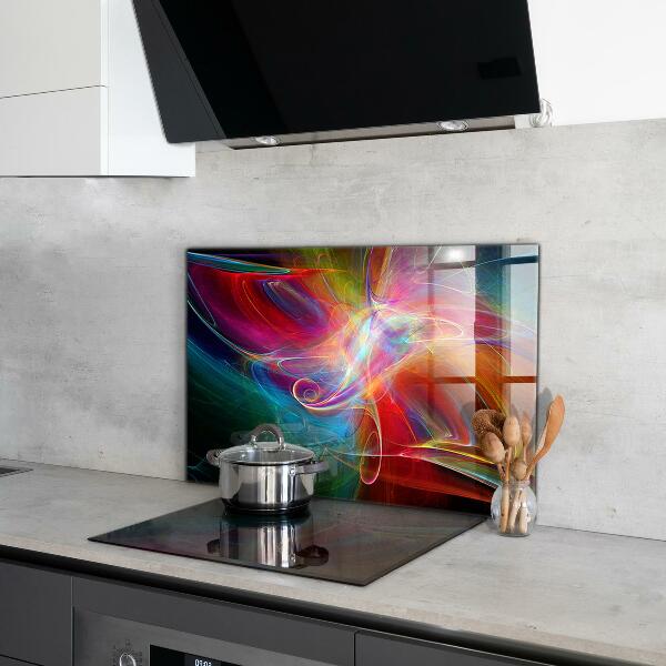 Kitchen wall panels Abstract vibrating energy