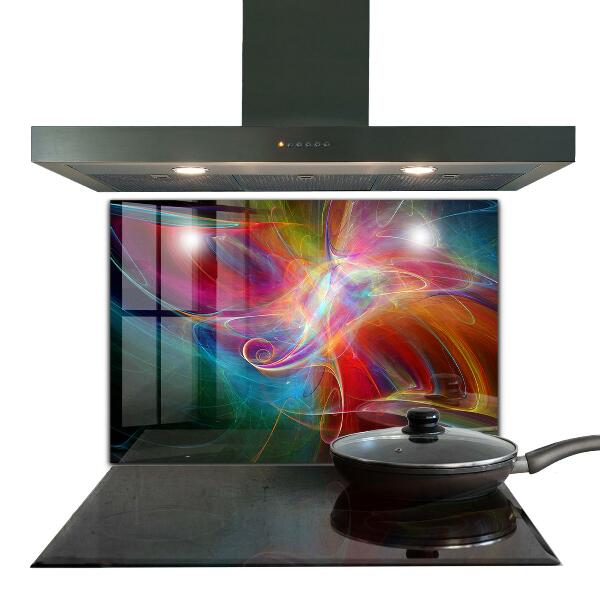 Kitchen wall panels Abstract vibrating energy