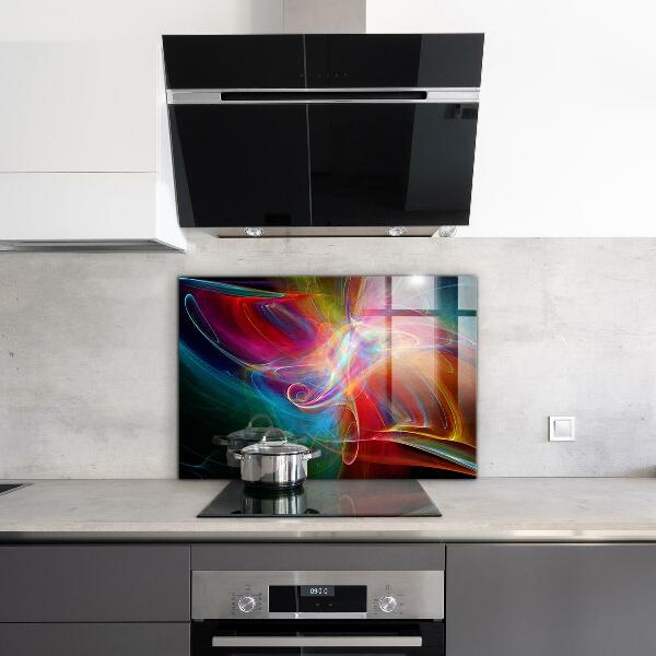 Kitchen wall panels Abstract vibrating energy
