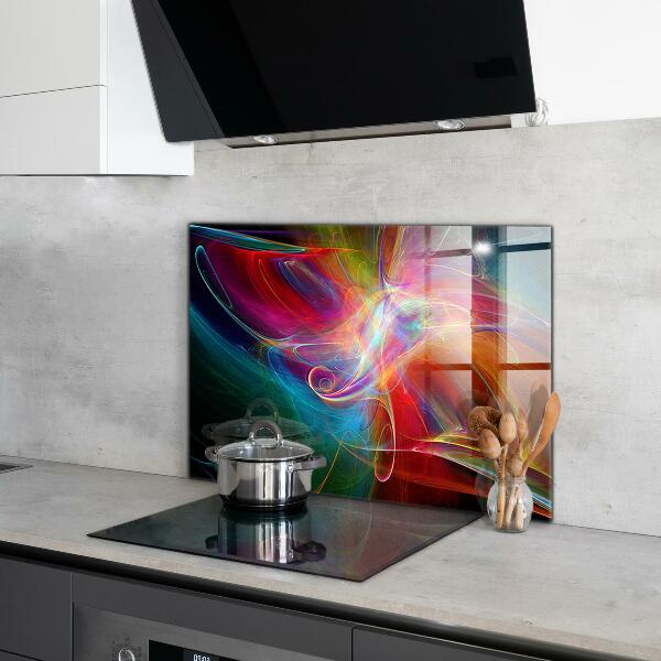 Kitchen wall panels Abstract vibrating energy