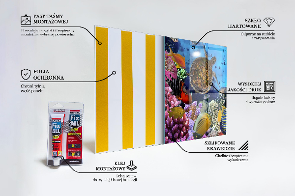 Kitchen wall panels Barrier reef caribbean