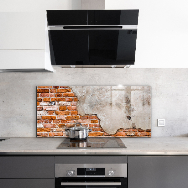 Kitchen splashback Stone brick wall