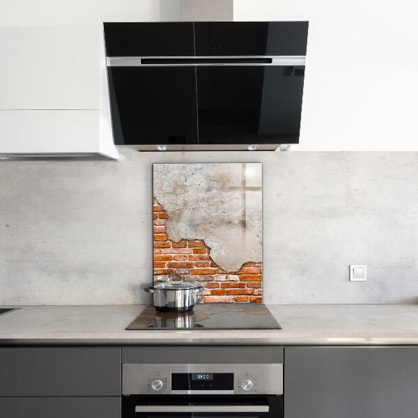 Kitchen splashback Stone brick wall
