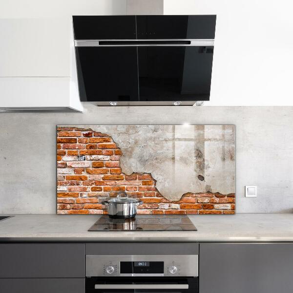 Kitchen splashback Stone brick wall