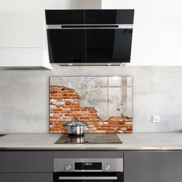 Kitchen splashback Stone brick wall