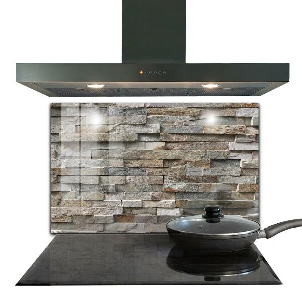 Kitchen splashback Natural stone brick