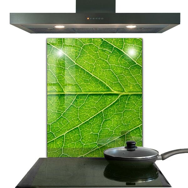 Kitchen panel Delicate leaf details