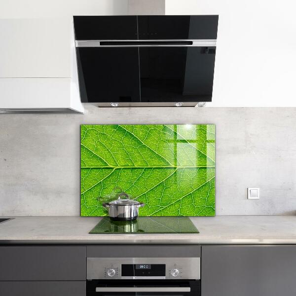 Kitchen panel Delicate leaf details