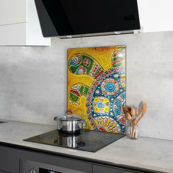 Kitchen wall panels Turtle ceramic mosaic