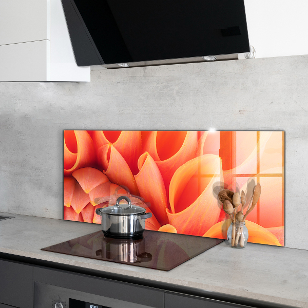 Kitchen panel Orange flower