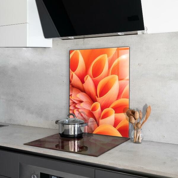 Kitchen panel Orange flower
