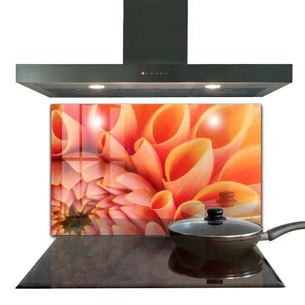 Kitchen panel Orange flower