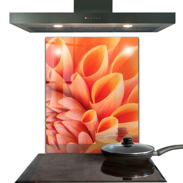 Kitchen panel Orange flower