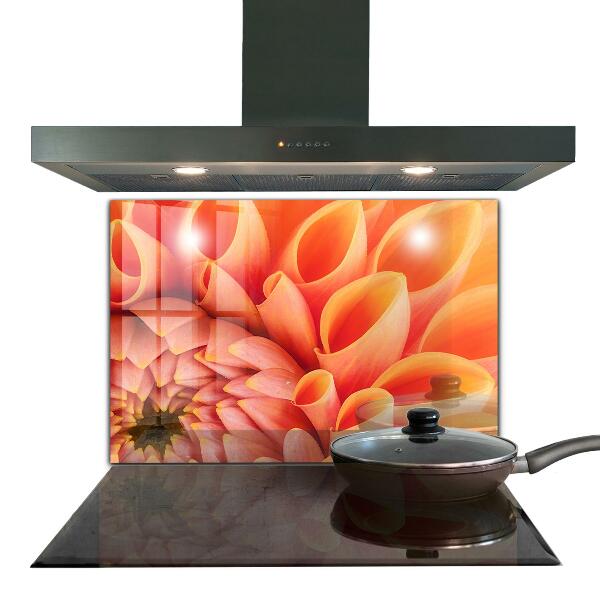 Kitchen panel Orange flower