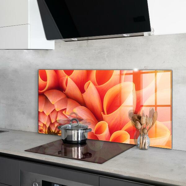 Kitchen panel Orange flower