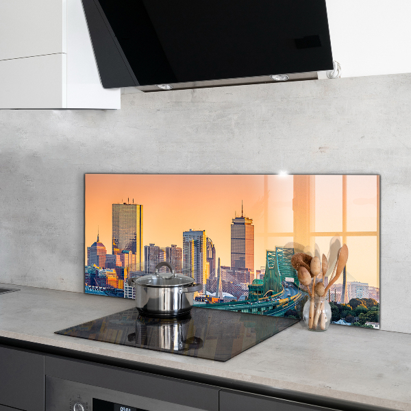 Kitchen glass panel Boston architecture