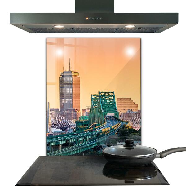 Kitchen glass panel Boston architecture