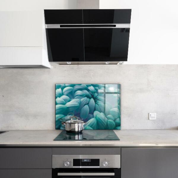 Kitchen panel Blue chrysanthemum